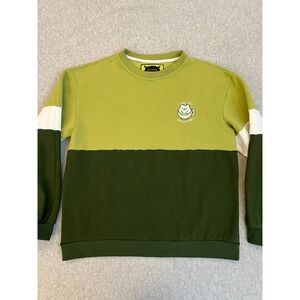 Kinwamonster Sweatshirt XXL Green Pullover I Love You So Matcha Bear Embroidered